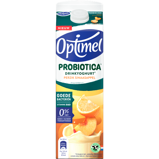 Optimel Probiotica drinkyoghurt perzik sinaasappel - Dirk