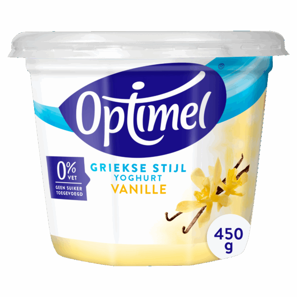 Optimel Yoghurt Griekse stijl vanille 0% vet - PLUS