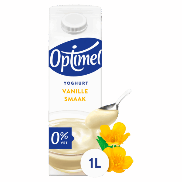 Optimel Yoghurt vanille 0% vet - PLUS
