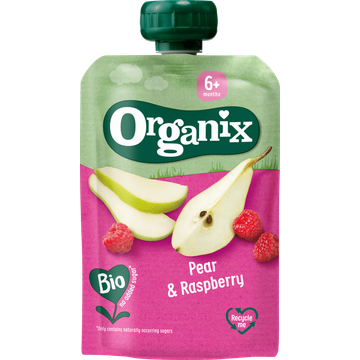 Organix Knijpfruit Peer en Framboos 6+mnd - JUMBO