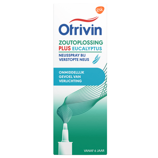 Otrivin Zoutoplossing Plus Eucalyptus Neusspray bij een verstopte neus - Dirk