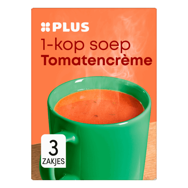 PLUS 1-kop soep tomaten creme - PLUS