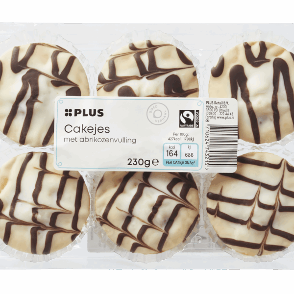 PLUS Abrikozen cakejes - PLUS