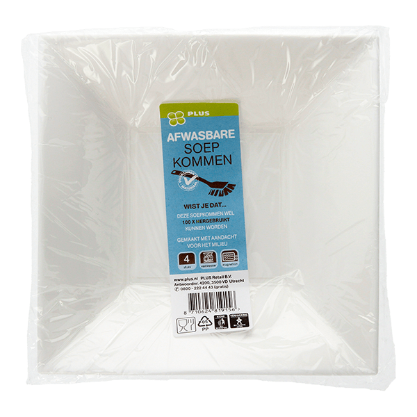 PLUS Afwasbare Soepkom 500ml - PLUS