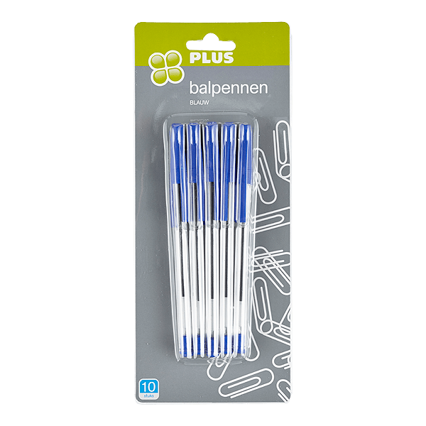 PLUS Balpennen blauw - PLUS