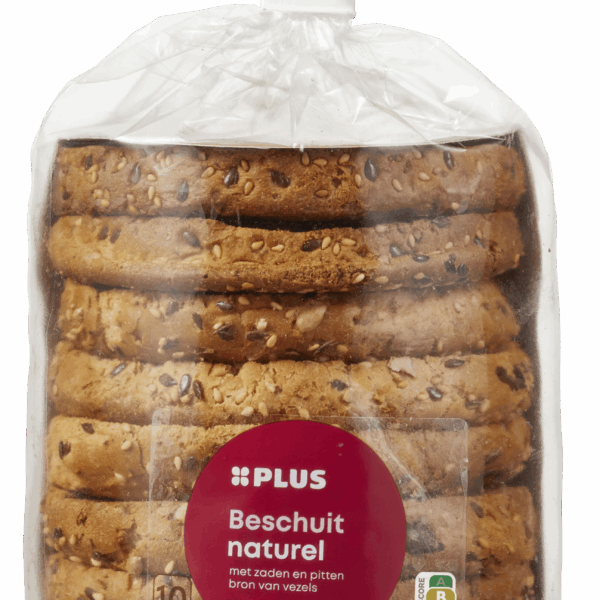 PLUS Beschuit Luxe Naturel met Zaden - PLUS