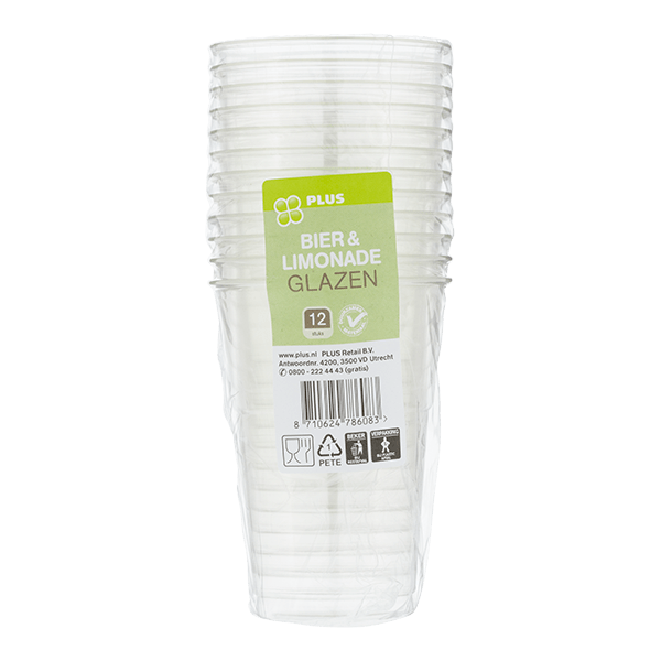 PLUS Bierglas 250ml - PLUS