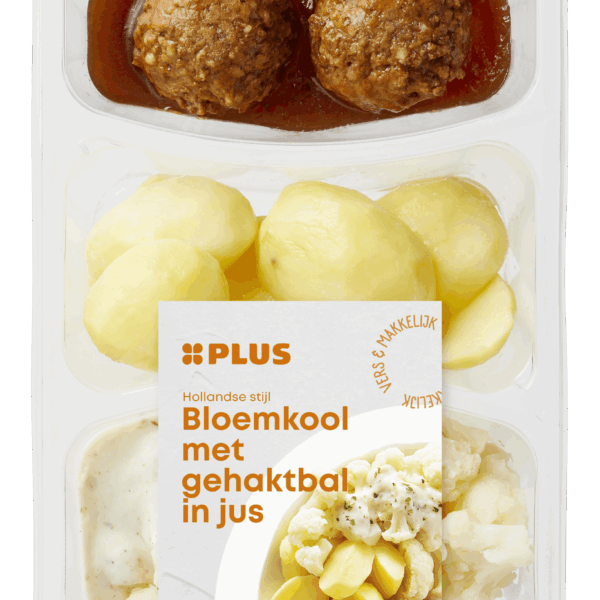 PLUS Bloemkool gehaktbal en aardappelpartje - PLUS