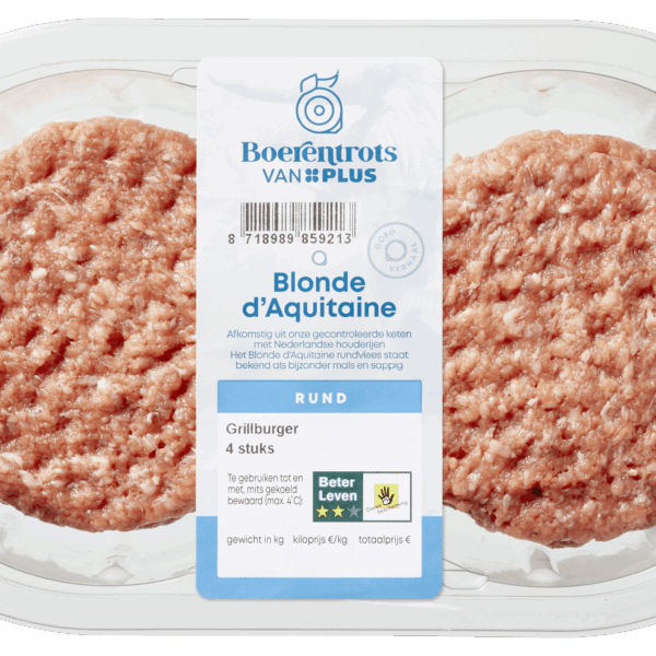 PLUS Boerentrots Grillburger 4st - PLUS