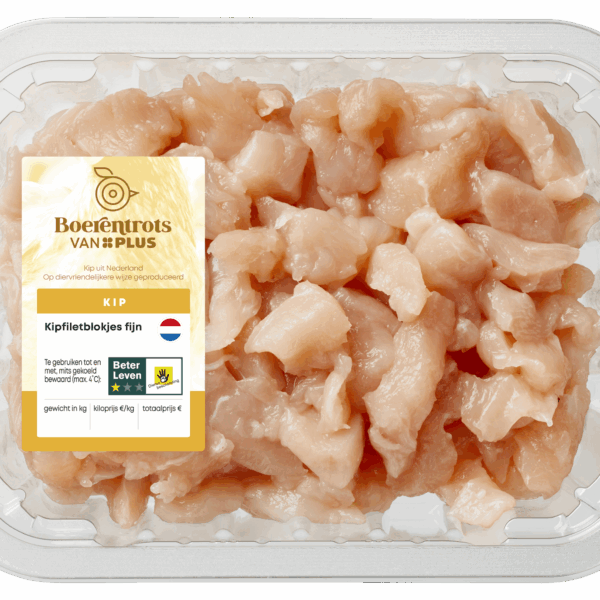 PLUS Boerentrots Kipfiletblokjes fijn - PLUS