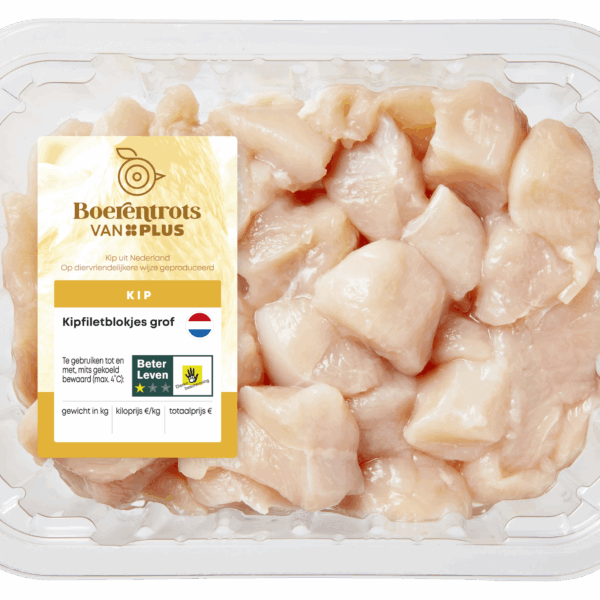 PLUS Boerentrots Kipfiletblokjes grof - PLUS