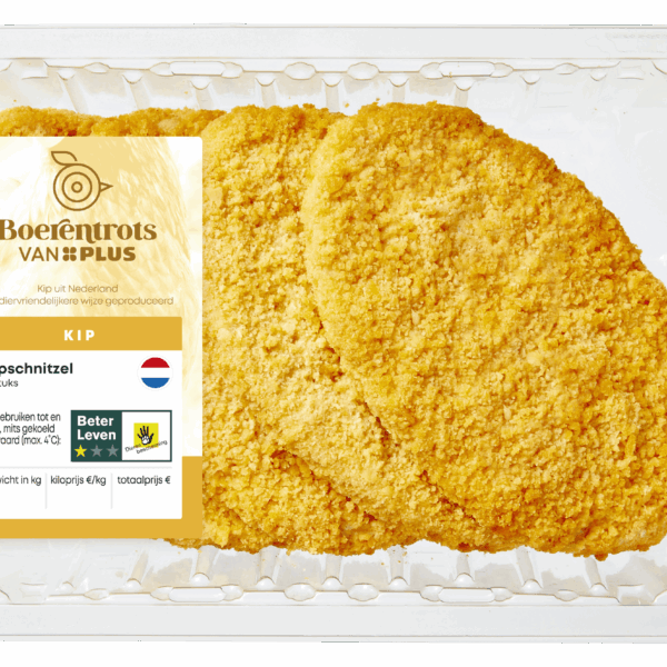 PLUS Boerentrots Kipschnitzel 4st. - PLUS