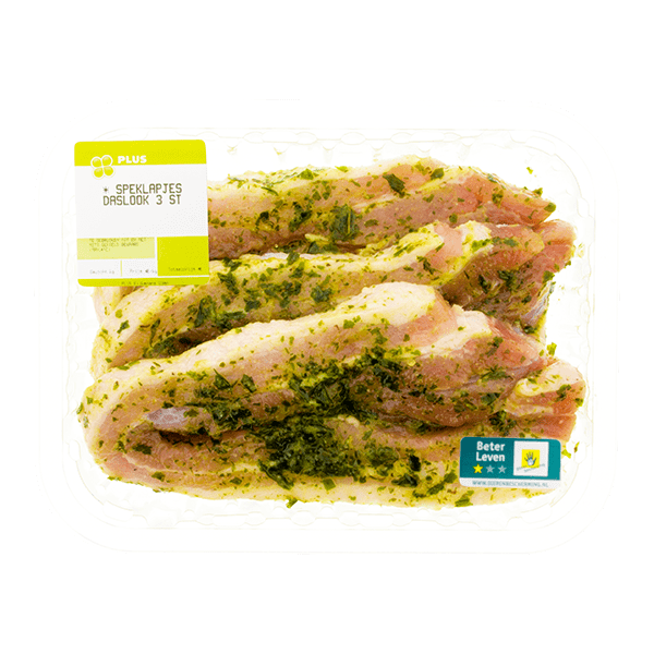 PLUS Boerentrots Speklapjes daslook 3 stuks - PLUS