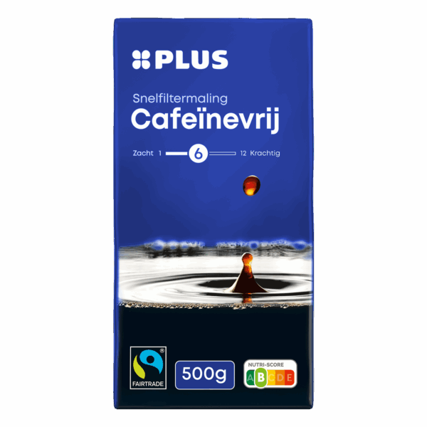 PLUS Cafeïnevrij Filterkoffie Fairtrade - PLUS