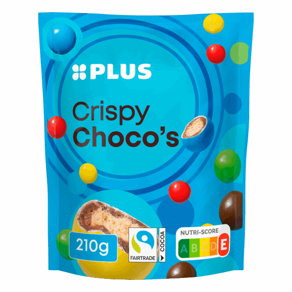 PLUS Choco's crispy Fairtrade - PLUS