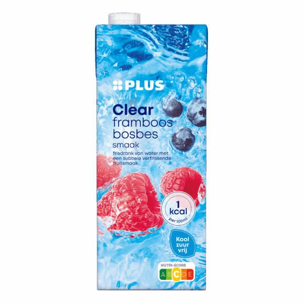 PLUS Clear framboos bosbes - PLUS