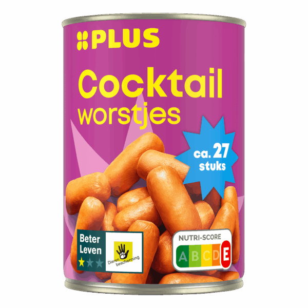 PLUS Cocktailworstjes BLK 1 ster - PLUS
