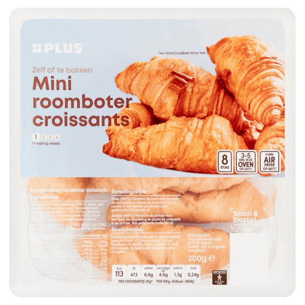 PLUS Croissants roomboter mini - PLUS