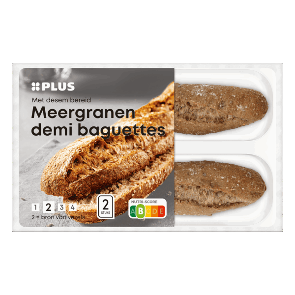 PLUS Desem demi baguettes meergranen - PLUS