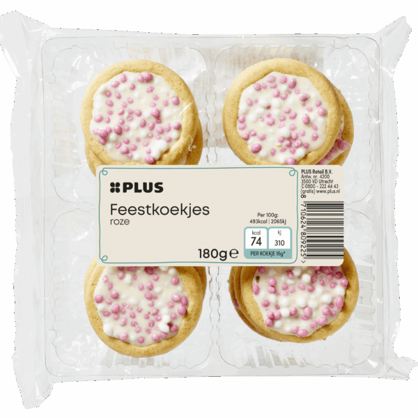 PLUS Feestkoek roze - PLUS