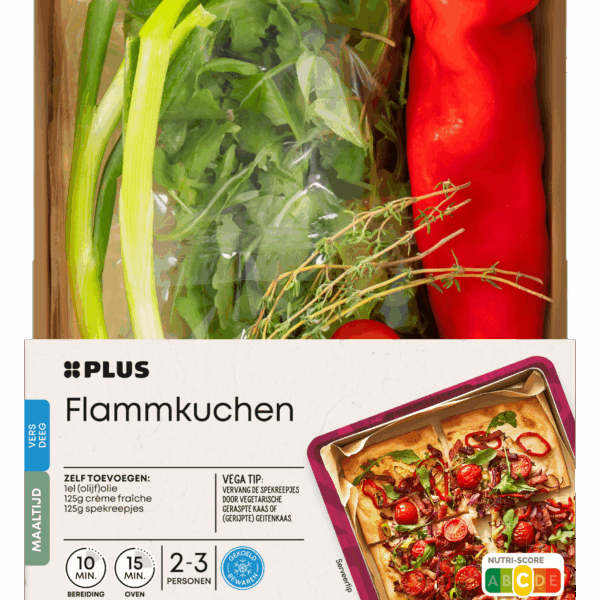 PLUS Gesneden verspakket flammkuchen - PLUS