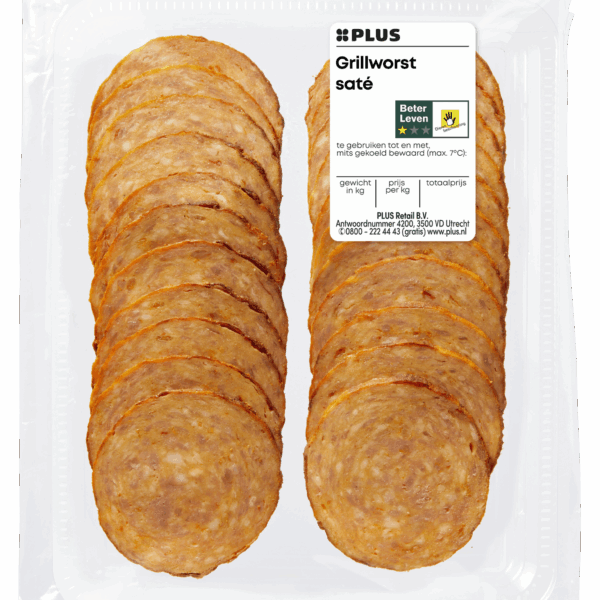 PLUS Grillworst saté - PLUS