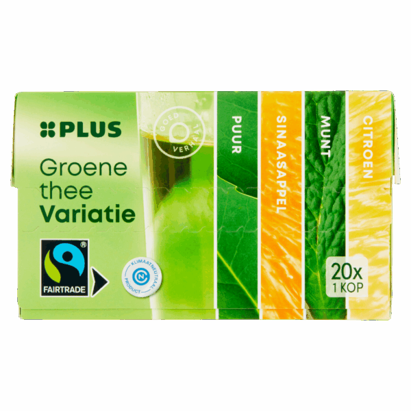 PLUS Groene Thee Variatie Fairtrade - PLUS