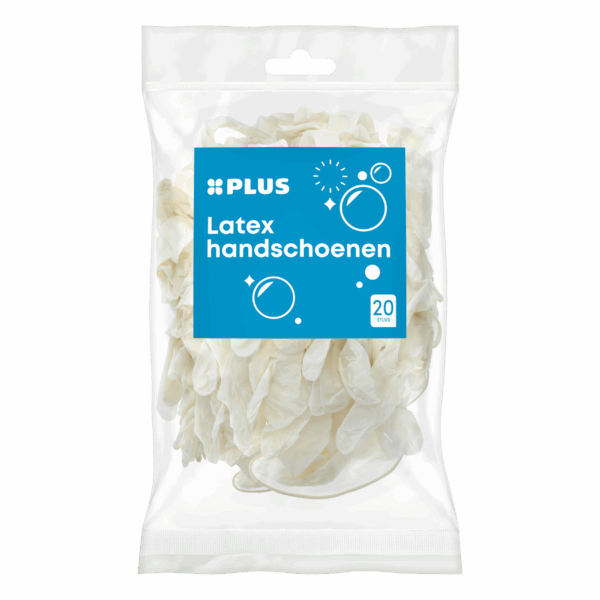 PLUS Handschoenen latex wegwerp - PLUS