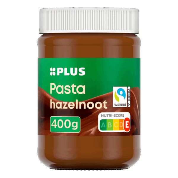PLUS Hazelnootpasta Fairtrade - PLUS