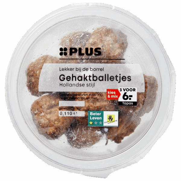 PLUS Hollandse gehaktballetjes - PLUS