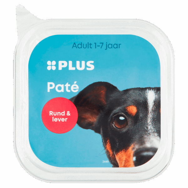 PLUS Honden paté Rund & lever - PLUS