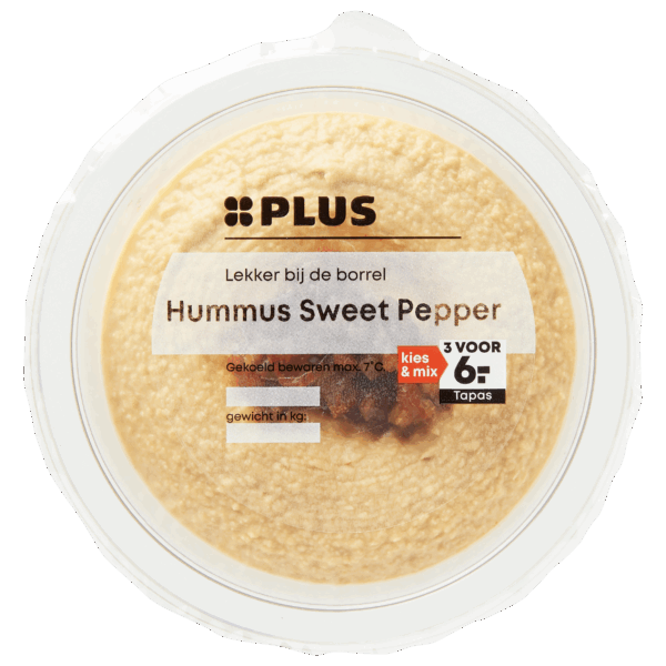 PLUS Hummus Sweet pepper - PLUS