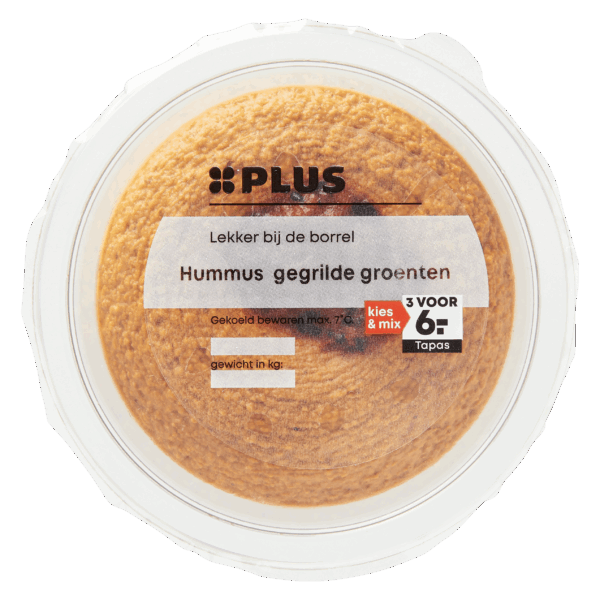 PLUS Hummus gegrilde groenten - PLUS