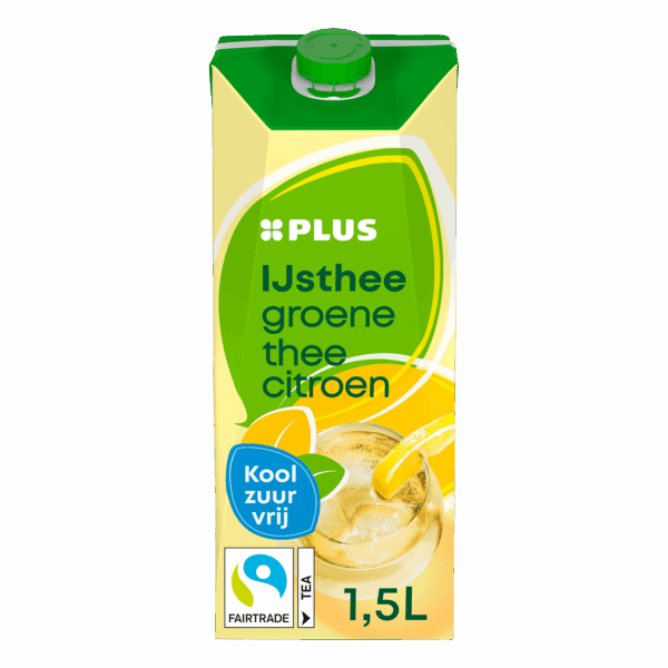 PLUS IJsthee groene thee citroen Fairtrade - PLUS