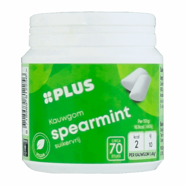 PLUS Kauwgom Spearmint - PLUS