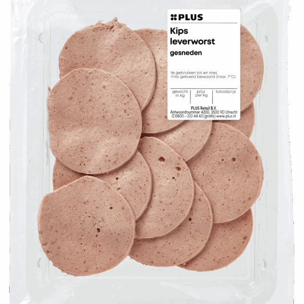 PLUS Kips Gesneden Leverworst - PLUS