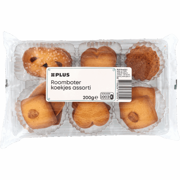 PLUS Koekjes assorti roomboter - PLUS