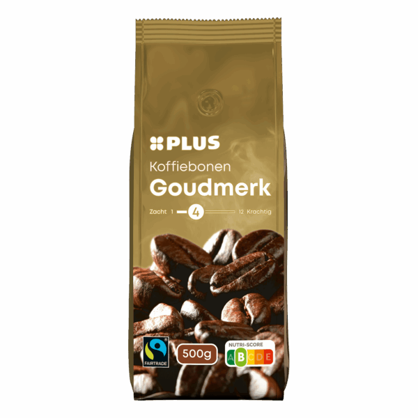 PLUS Koffiebonen Goudmerk Fairtrade - PLUS