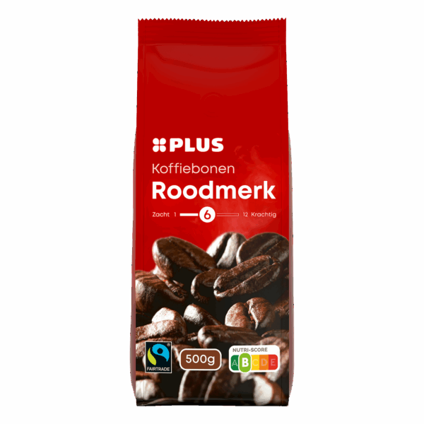 PLUS Koffiebonen Roodmerk Fairtrade - PLUS