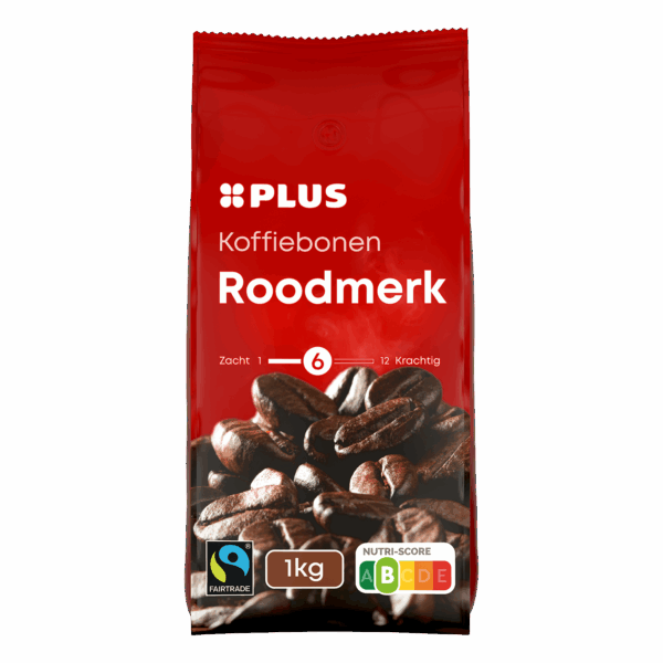 PLUS Koffiebonen Roodmerk Fairtrade - PLUS