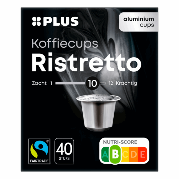 PLUS Koffiecups Ristretto Fairtrade - PLUS