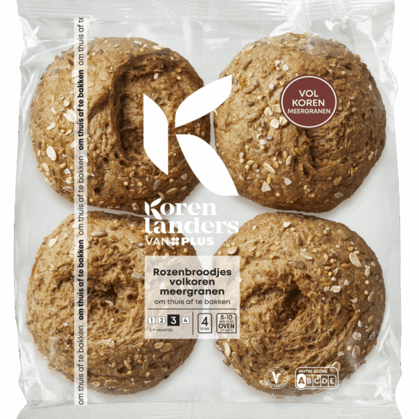 PLUS Korenlanders Rozenbroodjes Volkoren Meergranen - PLUS