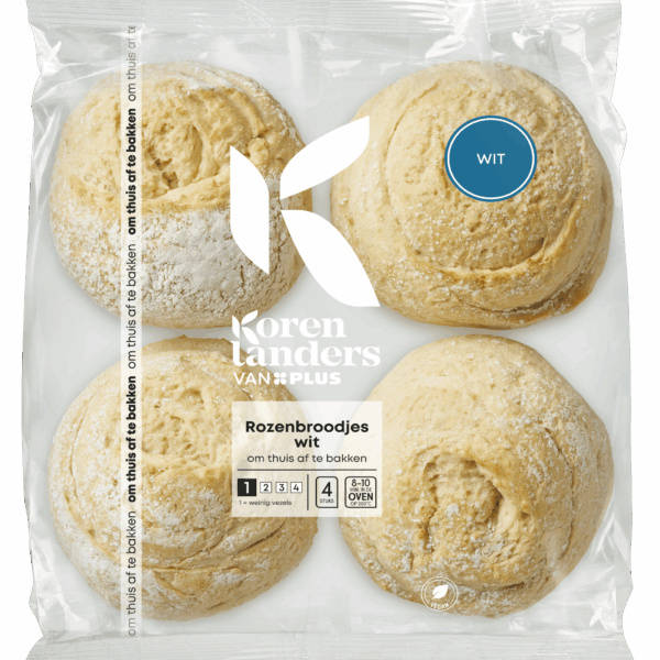 PLUS Korenlanders Rozenbroodjes Wit - PLUS