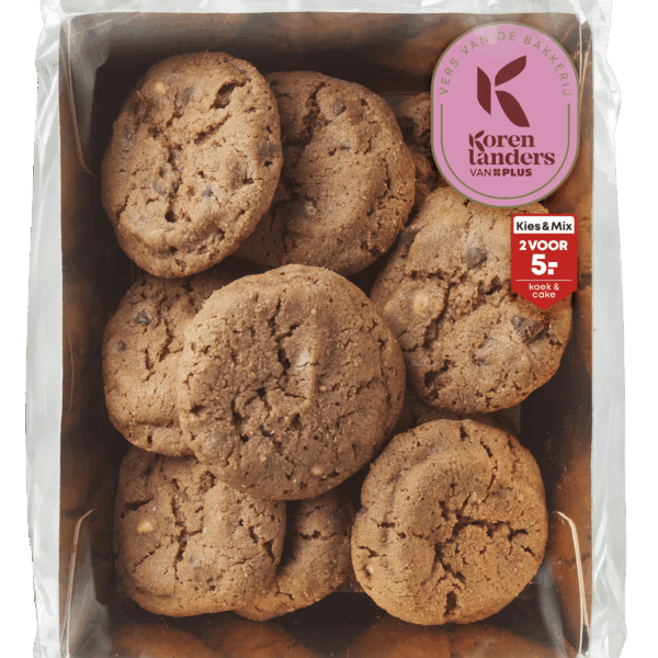 PLUS Korenlanders Triple chocolate chip cookies - PLUS