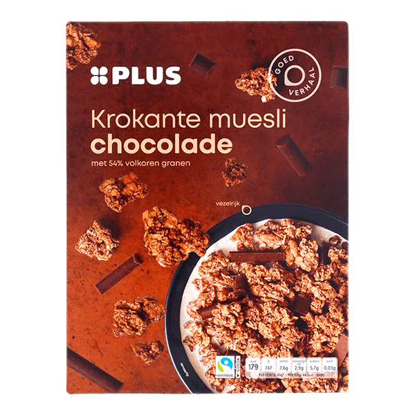 PLUS Krokante Muesli Chocolade - PLUS