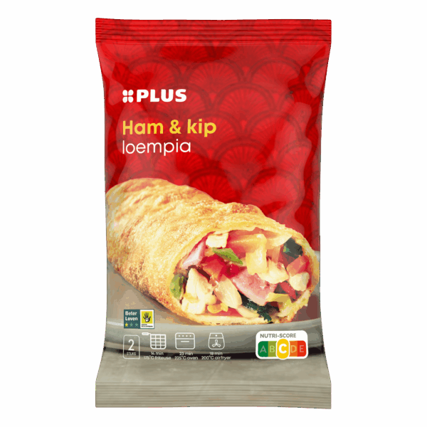 PLUS Loempia's ham/kip BLK 2ST - PLUS