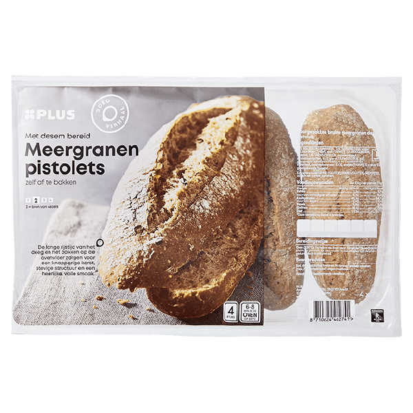 PLUS Meergranen pistolets met desem bereid - PLUS