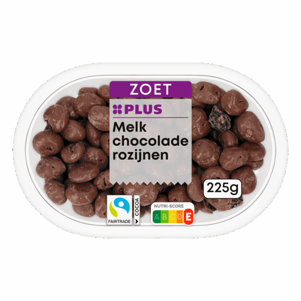 PLUS Melkchocolade rozijnen Fairtrade - PLUS