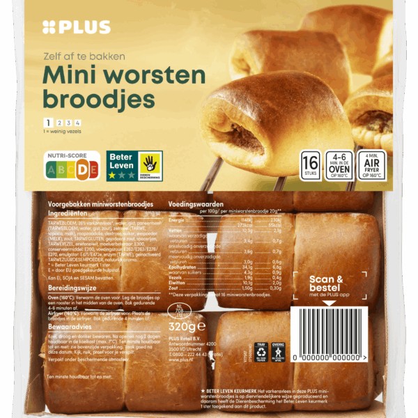PLUS Mini worstenbroodjes - PLUS