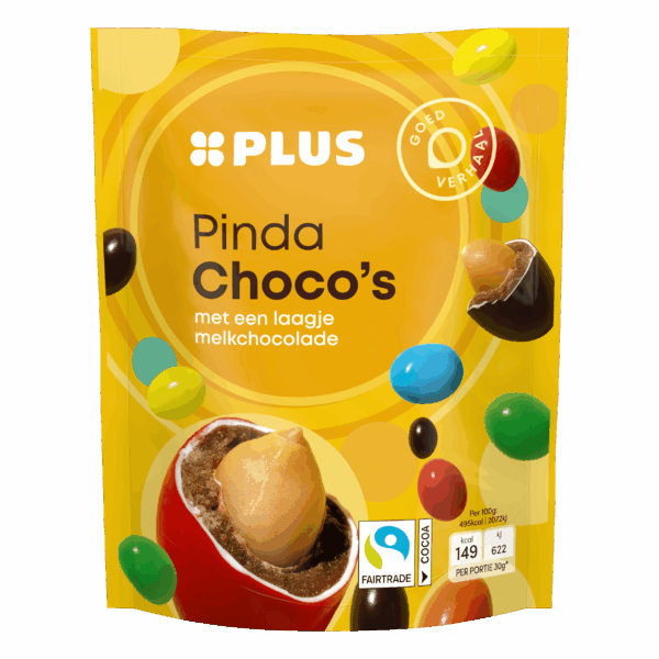 PLUS Pinda choco's Fairtrade - PLUS